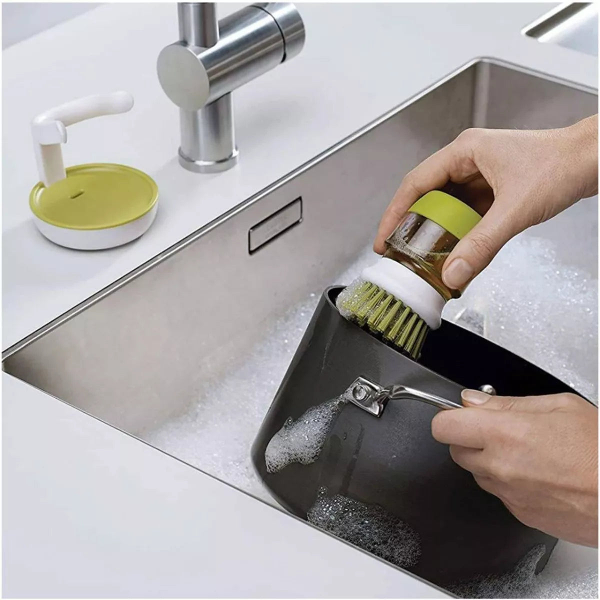 Cepillo dispensador de jabon-QuickWash